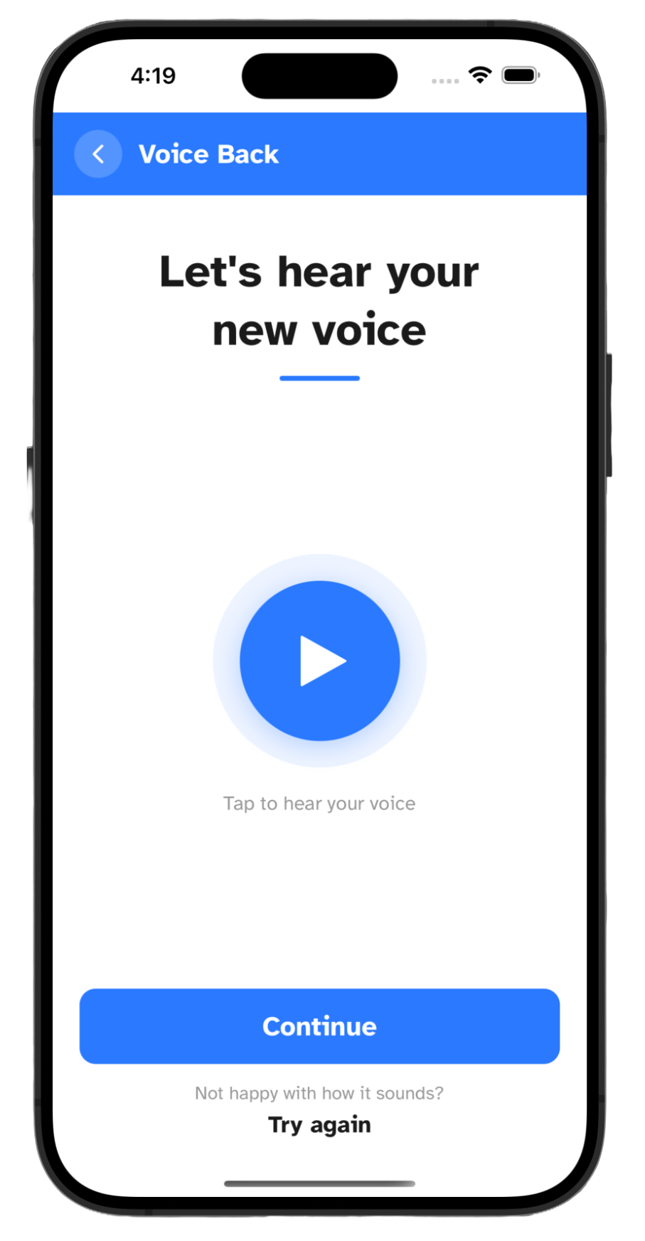 Listen to your voice